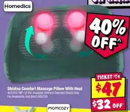 JB Hi-Fi Shiatsu Comfort Massage Pillow With Heat offer