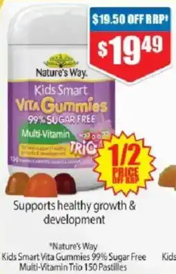 Chemist Warehouse Kids Smart Vita Gummies 99% Sugar Free Multi-Vitamin Trio offer