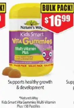 Chemist Warehouse Nature's Way Kids Smart Vita Gummies Multi-Vitamin Plus offer