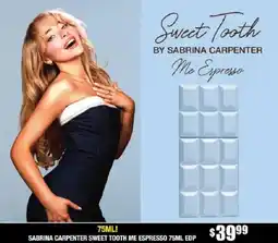 Chemist Warehouse SABRINA CARPENTER SWEET TOOTH ME ESPRESSO EDP offer