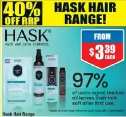 Chemist Warehouse Hask Hair Range offer