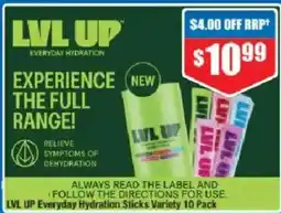 Chemist Warehouse LVL UP Everyday Hydration Sticks Variety offer