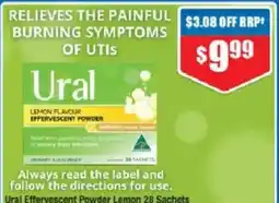 Chemist Warehouse Ural Effervescent Powder Lemon offer