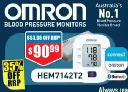 Chemist Warehouse Omron HEM7142T2 Standard Blood Pressure Monitor offer