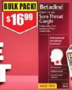 Chemist Warehouse Betadine Sore Throat Gargle offer