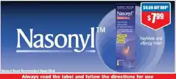 Chemist Warehouse Nasonyl Nasal Decongestant Spray offer