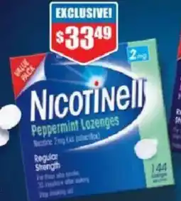 Chemist Warehouse Nicotinell Lozenges Mint 144 offer