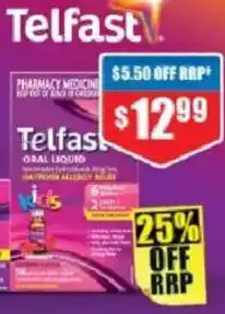 Chemist Warehouse Telfast Kids Oral Liquid offer