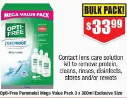 Chemist Warehouse Opti-Free Puremoist Mega offer