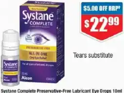 Chemist Warehouse Systane Complete Preservative-Free Lubricant Eye Drops offer