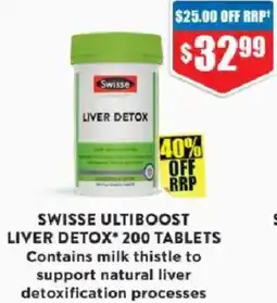 Chemist Warehouse Swisse ultiboost liver detox offer