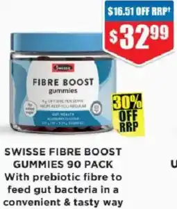 Chemist Warehouse Swisse fibre boost gummies offer