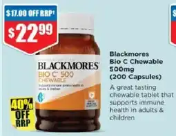 Chemist Warehouse Blackmores Bio C Chewable offer