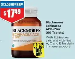 Chemist Warehouse Blackmores Echinacea ACE+Zinc offer