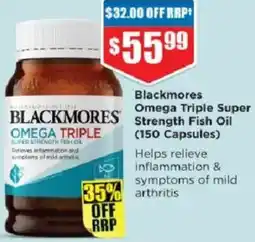 Chemist Warehouse Blackmores Omega Triple Super Strength Fish Oil offer