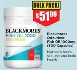 Chemist Warehouse Blackmores Odourless Fish Oil offer