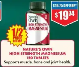 Chemist Warehouse Nature's own high strength magnesium offer