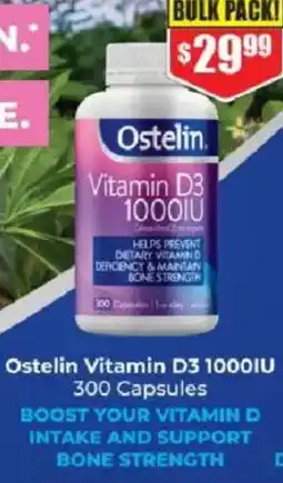 Chemist Warehouse Ostelin Vitamin D3 1000IU offer