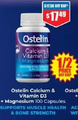Chemist Warehouse Ostelin Calcium & Vitamin D3 offer