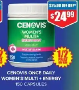 Chemist Warehouse Cenovis once daily women's multi + energy offer