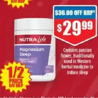 Chemist Warehouse NUTRA Life Magnesium Sleep offer