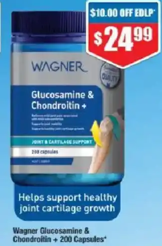 Chemist Warehouse Wagner Glucosamine & Chondroitin+ offer