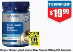 Chemist Warehouse Wagner Green Lipped Mussel New Zealand offer