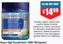 Chemist Warehouse Wagner High Strength Garlic 10000 offer