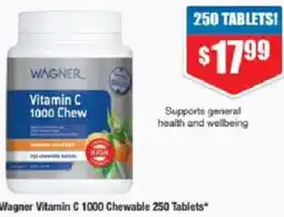Chemist Warehouse Wagner Vitamin C 1000 Chewable offer