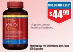 Chemist Warehouse Microgenics Krill Oil 1000mg offer