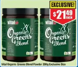 Chemist Warehouse Vital Organic Greens Blend Powder offer