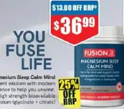 Chemist Warehouse Fusion Magnesium Sleep Calm Mind offer