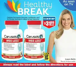 Chemist Warehouse Caruso's Wee Less offer
