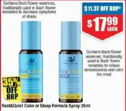 Chemist Warehouse Rest&Quiet Calm or Sleep Formula Spray offer