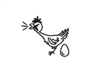 LivingStyles Big Egg Chicken Funny Family Car Sticker offer