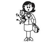 Business Mum Funny Family Car Sticker