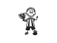 Winner Young Kid Funny Family Car Sticker