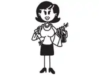 LivingStyles Shopping Woman Funny Family Car Sticker offer