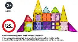 Coles Wonderbox Magnetic Tiles Toy Set offer