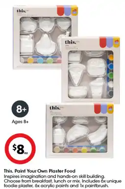 Coles This. Paint Your Own Plaster Food offer