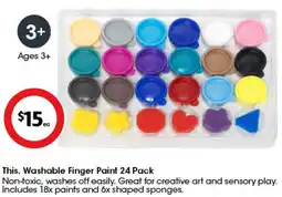 Coles This. Washable Finger Paint 24 Pack offer