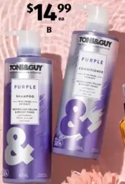 ALDI Toni & Guy Purple Shampoo or Conditioner offer
