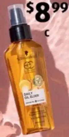 ALDI Schwarzkopf Extra Care Daily Oil Elixir offer