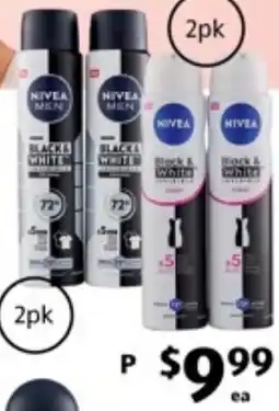 ALDI Nivea Black & White Invisible APD offer