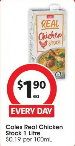 Coles Coles Real Chicken Stock offer