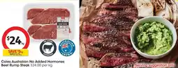 Coles Coles Australian No Added Hormones Beef Rump Steak offer