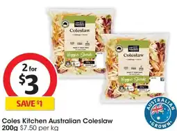 Coles Coles Kitchen Australian Coleslaw offer