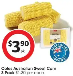 Coles Coles Australian Sweet Corn offer