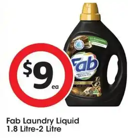 Coles Fab Laundry Liquid offer