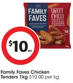 Coles Family Faves Chicken Tenders offer